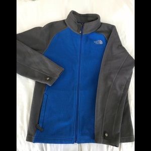 Fleece North Face Jacket Blue Boys 14/16 Size L
